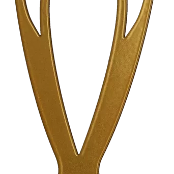 ML-SOC1 Statuetka metalowa PIŁKA NOŻNA h-21cm, grub. 2mm