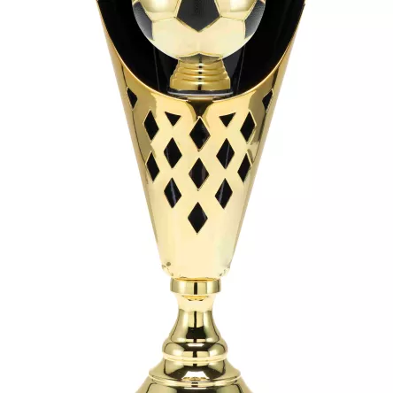 ST.079.01.B Puchar metalowy złoty PIŁKA NOŻNA h-45,5cm