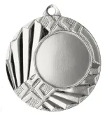 MMC1145/S Medal srebrny z miejscem na emblemat 25 mm - medal stalowy R- 45 mm, T- 2 mm