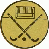 D1-A140 emblemat złoty HOKEJ NA TRAWIE d-25 mm