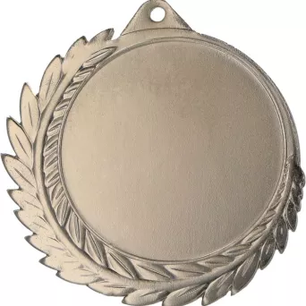 MMC7010/S Medal srebrny d-70 mm z miejscem na emblemat d-50 mm