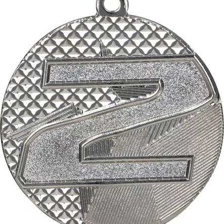 MMC2140/S Medal stalowy srebrny drugie miejsce R- 40 mm, T- 2mm