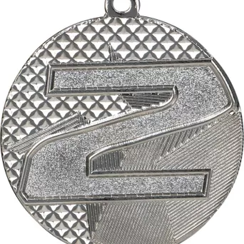 MMC2140/S Medal stalowy srebrny drugie miejsce R- 40 mm, T- 2mm