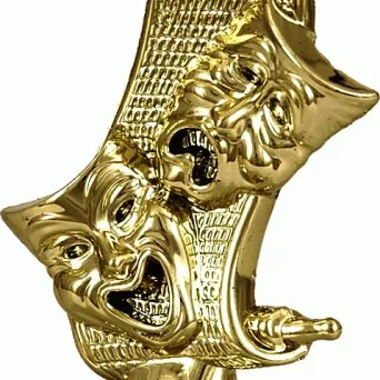 F145/G Figurka plastikowa złota TEATR h-11 cm