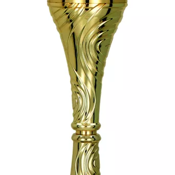 8356E Puchar metalowy złoty h-29 cm,d-10 cm