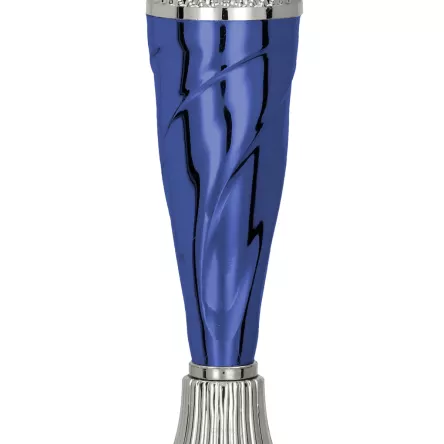 9258H Puchar srebrno-niebieski h-20 cm, d-8 cm