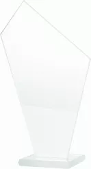 M64B trofeum szklane h-18,5 cm, grub. 0,4 cm