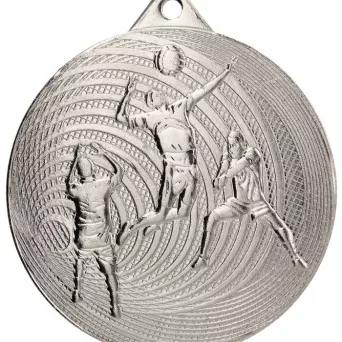 MMC3073/S Medal srebrny- Siatkówka - medal stalowy d-70mm, grub. 2,5 mm