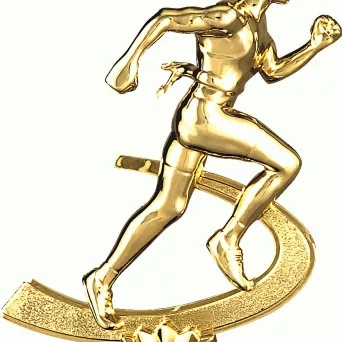 F224/G Figurka plastikowa złota BIEGI h-15 cm