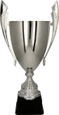 1070B Puchar metalowy srebrny h-54cm, d-18cm