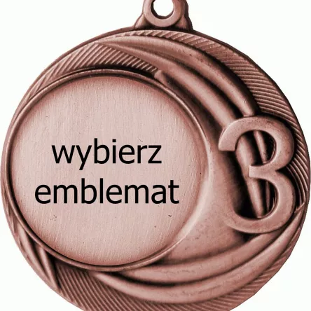 MMC2040/B medal brązowy d-40 mm z miejscem na emblemat d-25 mm