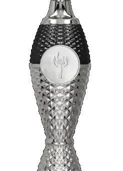 8347C Puchar srebrno-czarny h-29 cm, d-12 cm