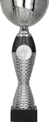 8347C Puchar srebrno-czarny h-29 cm, d-12 cm