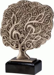 RFST2094/BR figurka odlewana brązowa  MUZYKA h-21 cm