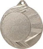 ME0040/S medal srebrny d-40 mm z miejscem na emblemat d-25 mm
