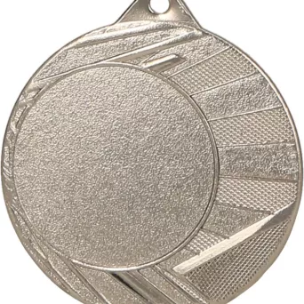 ME0040/S medal srebrny d-40 mm z miejscem na emblemat d-25 mm