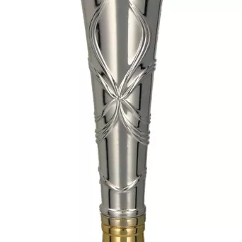 9215G Puchar metalowy złoto-srebrny  h-26.5 cm, d-9cm