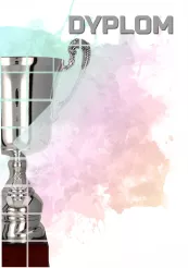 DYP156 Dyplom papierowy - puchary 30 x 21 cm (25 szt.)