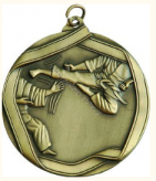 MD611/AG Medal złoto-antyczne - karate - z metalu nieszlach