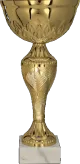 8366A Puchar metalowy złoty h-29,5cm, d-14cm
