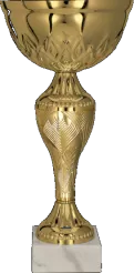 8366A Puchar metalowy złoty h-29,5cm, d-14cm