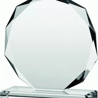 80611 trofeum szklane h-15cm, grub. 1,2cm