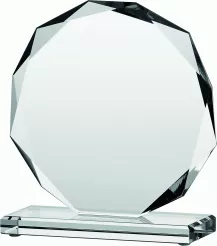 80611 trofeum szklane h-15cm, grub. 1,2cm