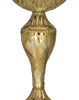 8366D Puchar metalowy złoty h-23,5cm, d-10cm