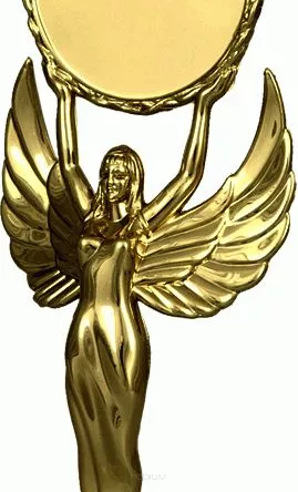 F32/G Figurka plastikowa złota WIKTORIA h-18 cm