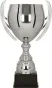 1062E Puchar metalowy srebrny h-38,5 cm, d-14cm