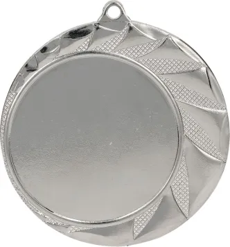 MMC7073/S Medal srebrny ogólny z miejscem na emblemat 50 mm - medal stalowy R- 70 mm, T- 3 mm