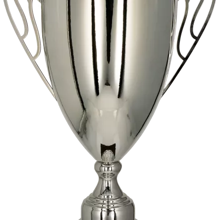 1064C-N Puchar metalowy srebrny h-53cm, d-18cm