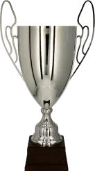 1064C-N Puchar metalowy srebrny h-53cm, d-18cm