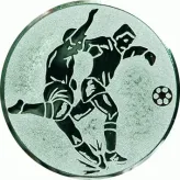 D1-A2/S emblemat srebrny PIŁKA NOŻNA d-25 mm