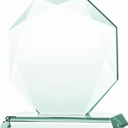G020 trofeum szklane h-19,5 cm, grub. 1,9 cm