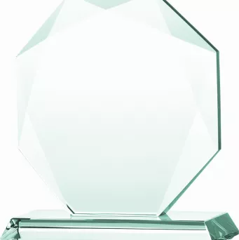 G020 trofeum szklane h-19,5 cm, grub. 1,9 cm