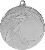 MMC9850/S Medal srebrny ogólny z miejscem na emblemat 25 mm - medal stalowy R- 50 mm, T- 2 mm