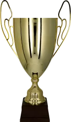 1063B-N Puchar metalowy złoty h-56cm, d-20cm