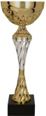 8233C Puchar metalowy złoto-srebrny H-29cm; R-100mm