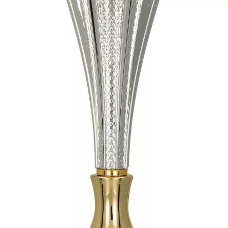 7241E Puchar metalowy złoto-srebrny h-29,5 cm, d-10 cm