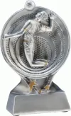 RS1301 figurka odlewana złoto-srebrna  SIATKÓWKA h-15,5 cm