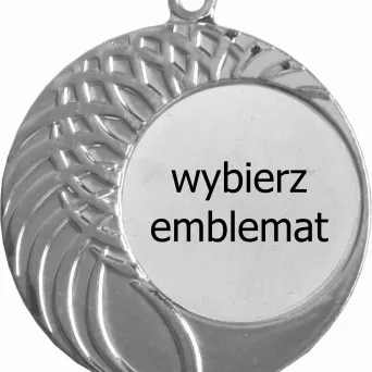 MMC1040/S medal srebrny d-40 mm z miejscem na emblemat d-25 mm