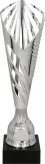 9086/S Puchar plastikowy  srebrny h-32cm, R- mm