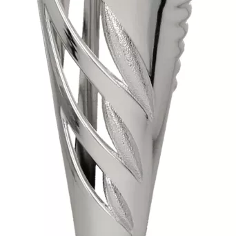 9086/S Puchar plastikowy  srebrny h-32cm, R- mm