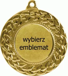 MMC3045/G medal złoty d-45 mm z miejscem na emblemat d-25 mm