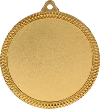 MMC6060/G Medal złoty na emblemat 50 mm z metalu nieszlachetnego R-60mm, T-3mm