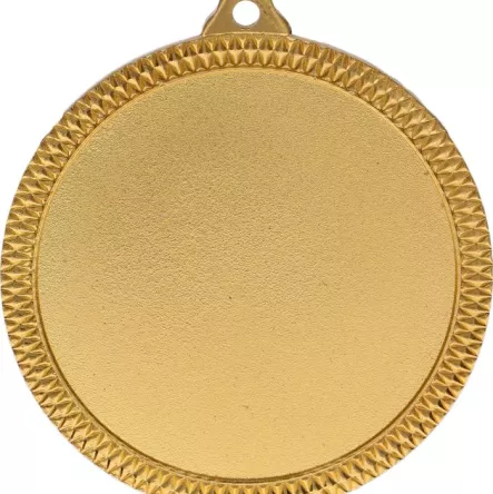 MMC6060/G Medal złoty na emblemat 50 mm z metalu nieszlachetnego R-60mm, T-3mm