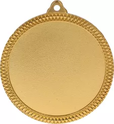 MMC6060/G Medal złoty na emblemat 50 mm z metalu nieszlachetnego R-60mm, T-3mm