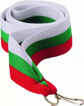 V2-W/GN/RD wstążka biało-zielono-czerwona 22 mm