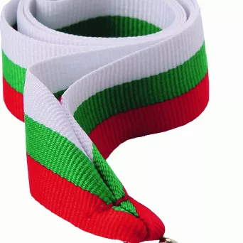 V2-W/GN/RD wstążka biało-zielono-czerwona 22 mm